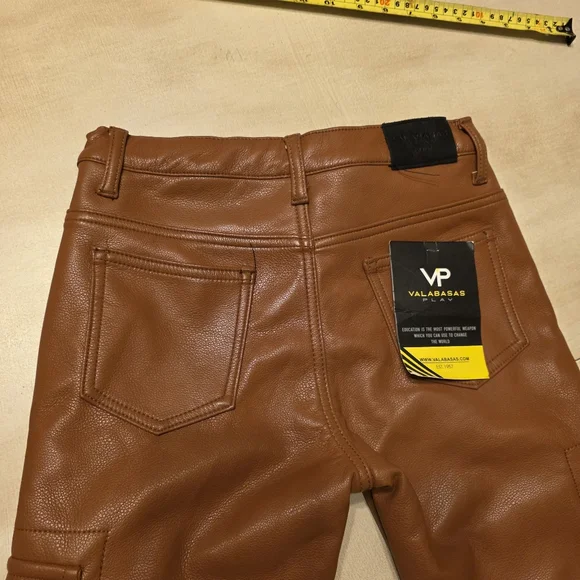 NWT VALABASAS PLAY Lace-Up Faux Leather Cargo 🔥 - Picture 11 of 12